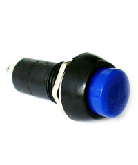 Кнопка без фиксации пластмассовая (синяя)