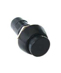 Кнопка без фиксации пластмассовая (черная)