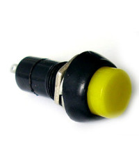 Кнопка с фиксацией пластмассовая (желтая)