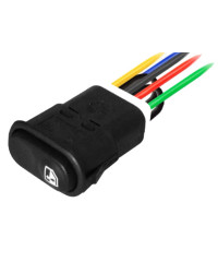 Кнопка с/под -2108-099,2123, Ford (Автоэлектроника) с проводом 7 конт.