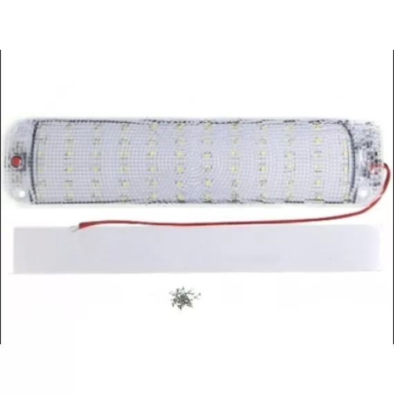 Плафон светодиодный освещения салона 12-24V 72 Led 250х60х10мм