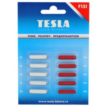 Предохр -2101 (Tesla) цилинд к-т (10 шт) F151 (5*8A-5*16A)