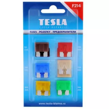 Предохр -2108 (Tesla) штекерные к-т (Midi) (12шт) F214 (5A*30A)