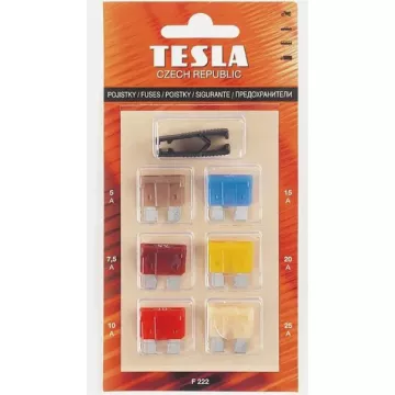 Предохр -2108 (Tesla) штекерные к-т (Midi) (6шт) F222 (5А*25A + щипцы)