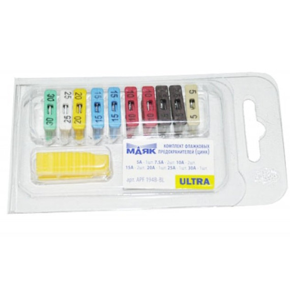 Предохр -2108 (Маяк) флажковые к-т 10шт+пинцет