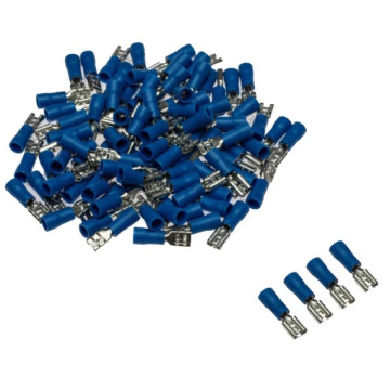 Клемма акустическая RM37-1407 (Лада-Имидж АВМ Технолоджи) луженная, син., w=4,75мм, 100 шт.