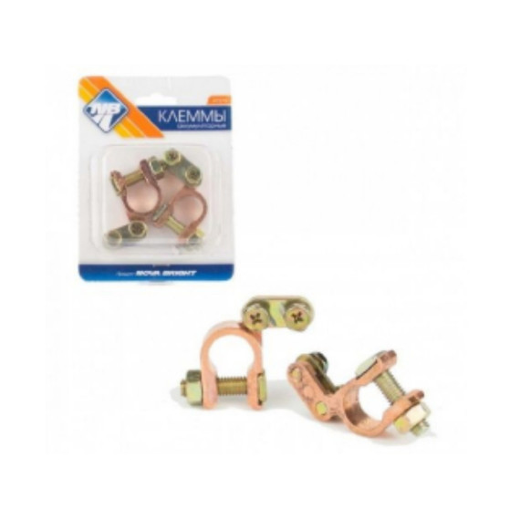 Клемма АКБ + - NB латунь, блистер