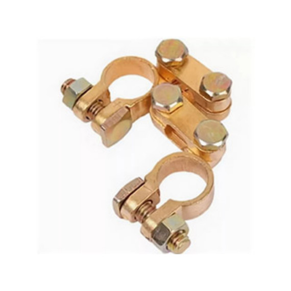 Клемма АКБ + - ВТ 008/200 латунь, блистер