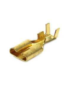 Клемма провода 6,3 (мама) латунь