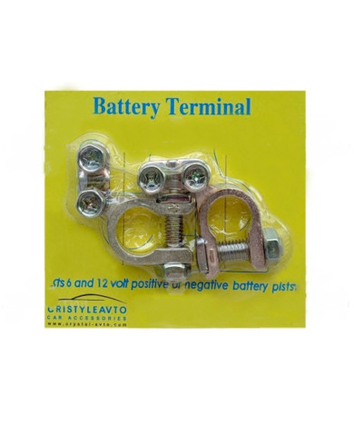 Клеммы АКБ с латунным напылением "БЛИСТЕР" (пара) CRISTYLEAVTO