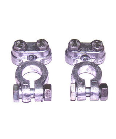 Клеммы АКБ свинец "с прямым зажимом" (пара)