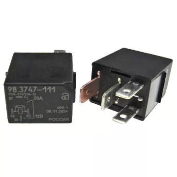 Реле 4-х контактн. 12V (20А) нов.обр КАЛИНА,ПРИОРА 98.3747-111 АВАР