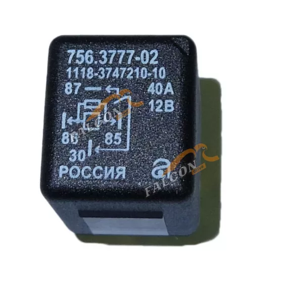 Реле замык 4-х контактное 12В , 40А без кронш, с резистором (Псков Авар)