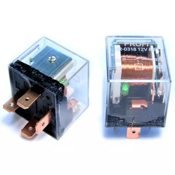 Реле силовое 4-х контактн. 12V (80А) "с контрольным диодом" "ILSA"