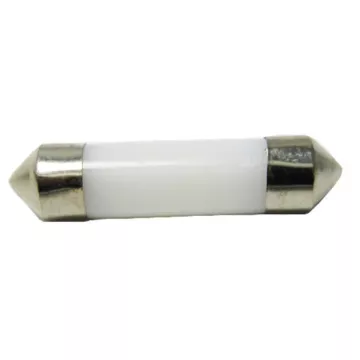 Светодиод С5W 24V (COB) "в колбе,матовый" белый 36мм