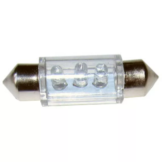 Светодиод С5W (3 диода) жёлтый