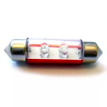 Светодиод С5W (4 диода) красный