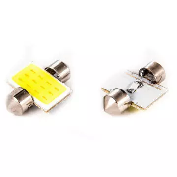 Светодиод С5W (COB) белый 31мм.