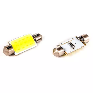 Светодиод С5W (COB) белый 41мм.