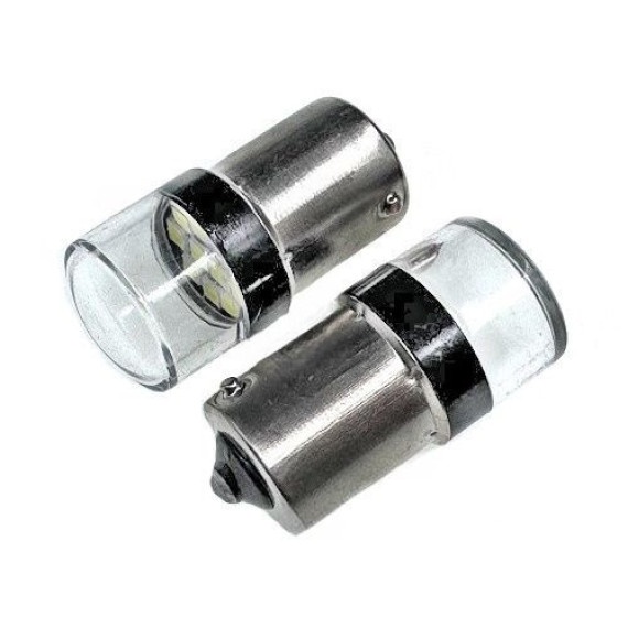Светодиод P21/5W (SMD-3030) 10 диодов белый