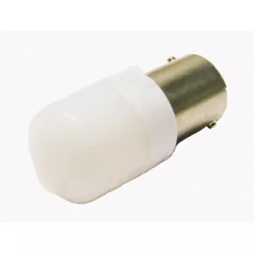 Светодиод P21W 12-24V (SMD-3030) 6 диодов белый "ЛИНЗА" МИГАЮЩИЙ