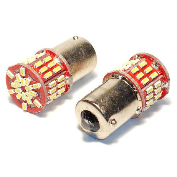 Светодиод P21W 12V (SMD-3014) 54 диода белый