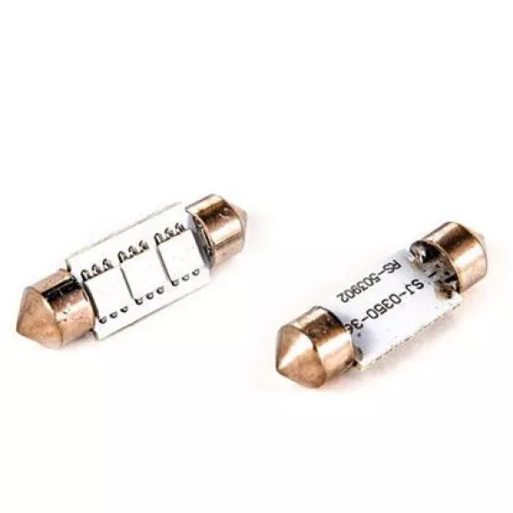 Светодиод W5W 12-24V (3W c линзой) синий