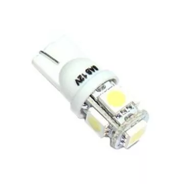 Светодиод W5W (SMD-5050) 5 диодов белый