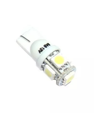 Светодиод W5W (SMD-5050) 5 диодов белый