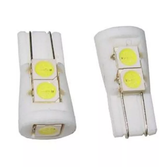 Светодиод W5W (SMD-5050) 5 диодов "керамика" белый