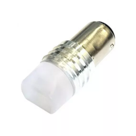 Лампа светодиод P21/5W 12V габариты, стоп-сигнала 2 контакта 50*30 мм 1 светодиод белый BAY15D LUMEN