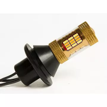 Лампа светодиодная в поворотник с ДХО Gold Candle light BAY15SLUMEN