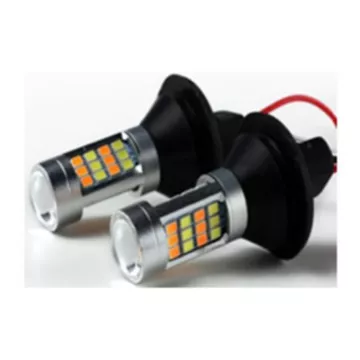 Лампа светодиодная в поворотник с ДХО Silver Candle light BAY15S LUMEN