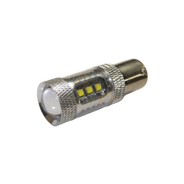 Светодиод 12V P21W (MEGAPOWER) (BA15s) 16 SMD WATTS CREE WHITE 6000K 1280лм OLD