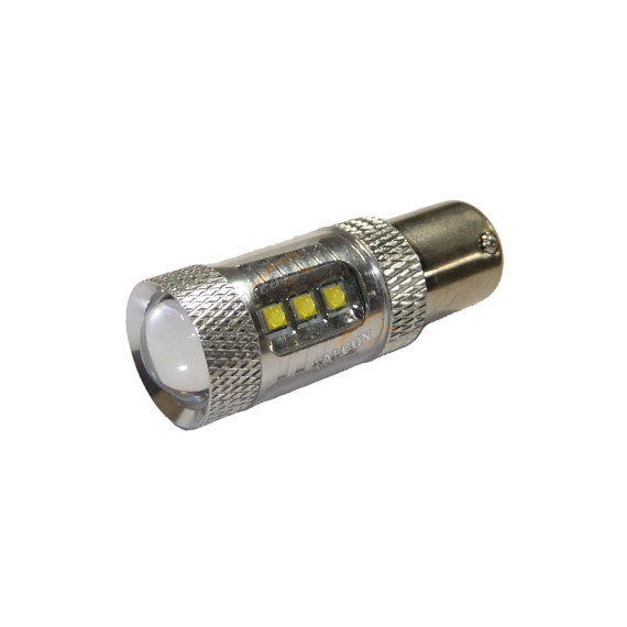 Светодиод 12V P21W (MEGAPOWER) (BA15s) 16 SMD WATTS CREE WHITE 6000K 1280лм OLD