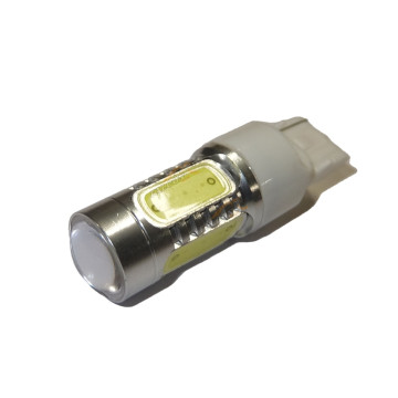 Светодиод 12V W21/5W (MEGAPOWER) (W3*16q) 5 SMD MEGA WHITE 400лм 6000K OLD