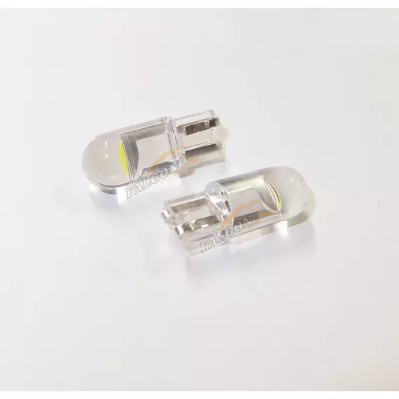 Светодиод 12V Т10 (LEDFOOT) Canbus Glass COB 6000k купольная для W5W белые