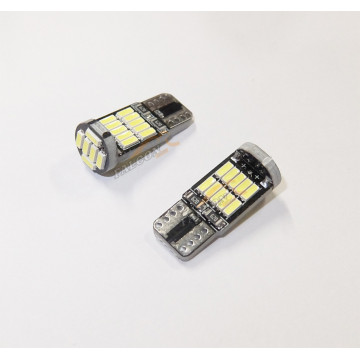 Светодиод 12V Т10 б/ц (LEDFOOT) Canbus 26SMD 4014 W5W белые (габарит)