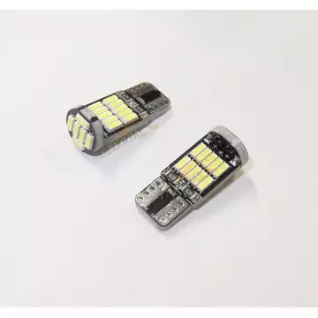 Светодиод 12V Т10 б/ц (LEDFOOT) Canbus 26SMD 4014 W5W белые (габарит)