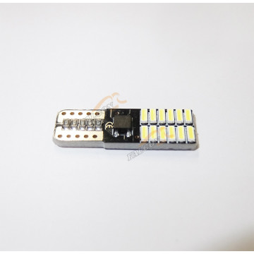 Светодиод 12V Т10 (б/ц) (LEDFOOT) W5W белые Canbus 7000K (габарит)