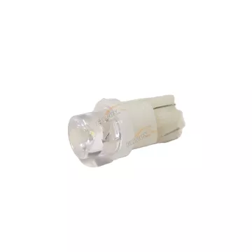 Светодиод 12V Т10W (MEGAPOWER) (W2,1x9,5d) 1 LED CONCAVE WHITE 6000K 10лм