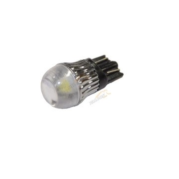 Светодиод 12V Т10W (MEGAPOWER) (W2,1x9,5d) 1 SMD 5050 WHITE 6000K 20лм