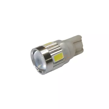 Светодиод 12V Т10W (MEGAPOWER) (W2,1x9,5d) 6 SMD 5630 WHITE 6000K 360лм OLD