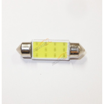 Светодиод 12V Т11х39 (LEDFOOT) C5W 39мм салон, номерн.знак белые