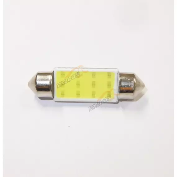 Светодиод 12V Т11х39 (LEDFOOT) C5W 39мм салон, номерн.знак белые
