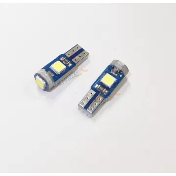 Светодиод 12V Т5 б/ц (LEDFOOT) 3030 SMD W1.2W 73 74 3 диода приборная панель