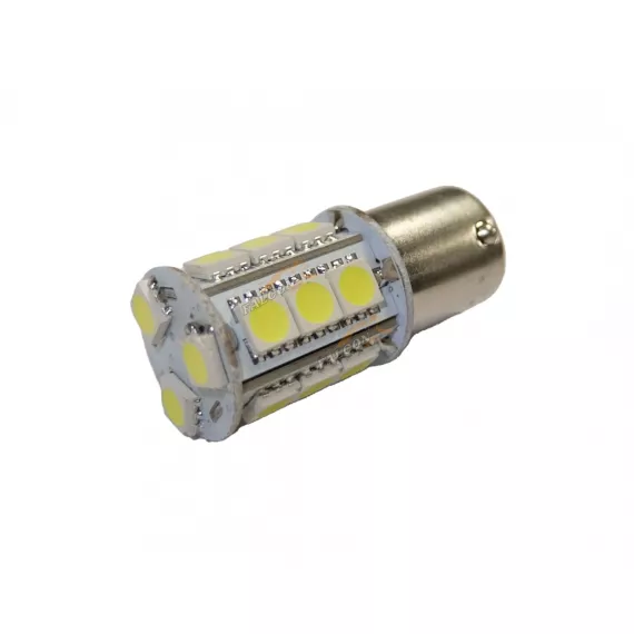 Светодиод 24V P21W (MEGAPOWER) (BA15s) 18 SMD 5050 WHITE 6000K 260лм