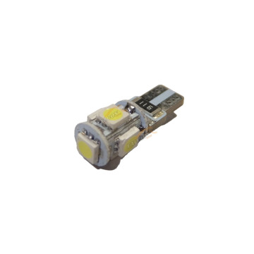 Светодиод 24V T10W (MEGAPOWER) (W2,1*9,5d) 4 SMD 5050 WHITE 6000K с блок-м ошибок CANbus 80лм