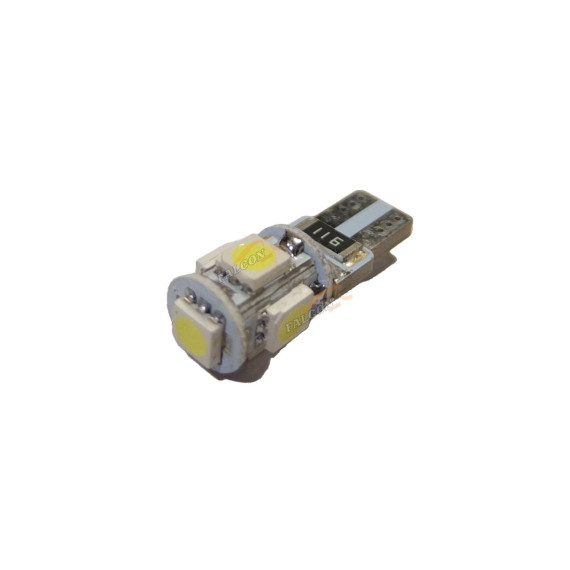 Светодиод 24V T10W (MEGAPOWER) (W2,1*9,5d) 4 SMD 5050 WHITE 6000K с блок-м ошибок CANbus 80лм