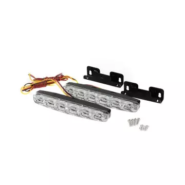 Ходовые огни DRL-HP-L6 (Лада-Имидж LECAR) мет. корп. 6 диод. к-т 2шт
